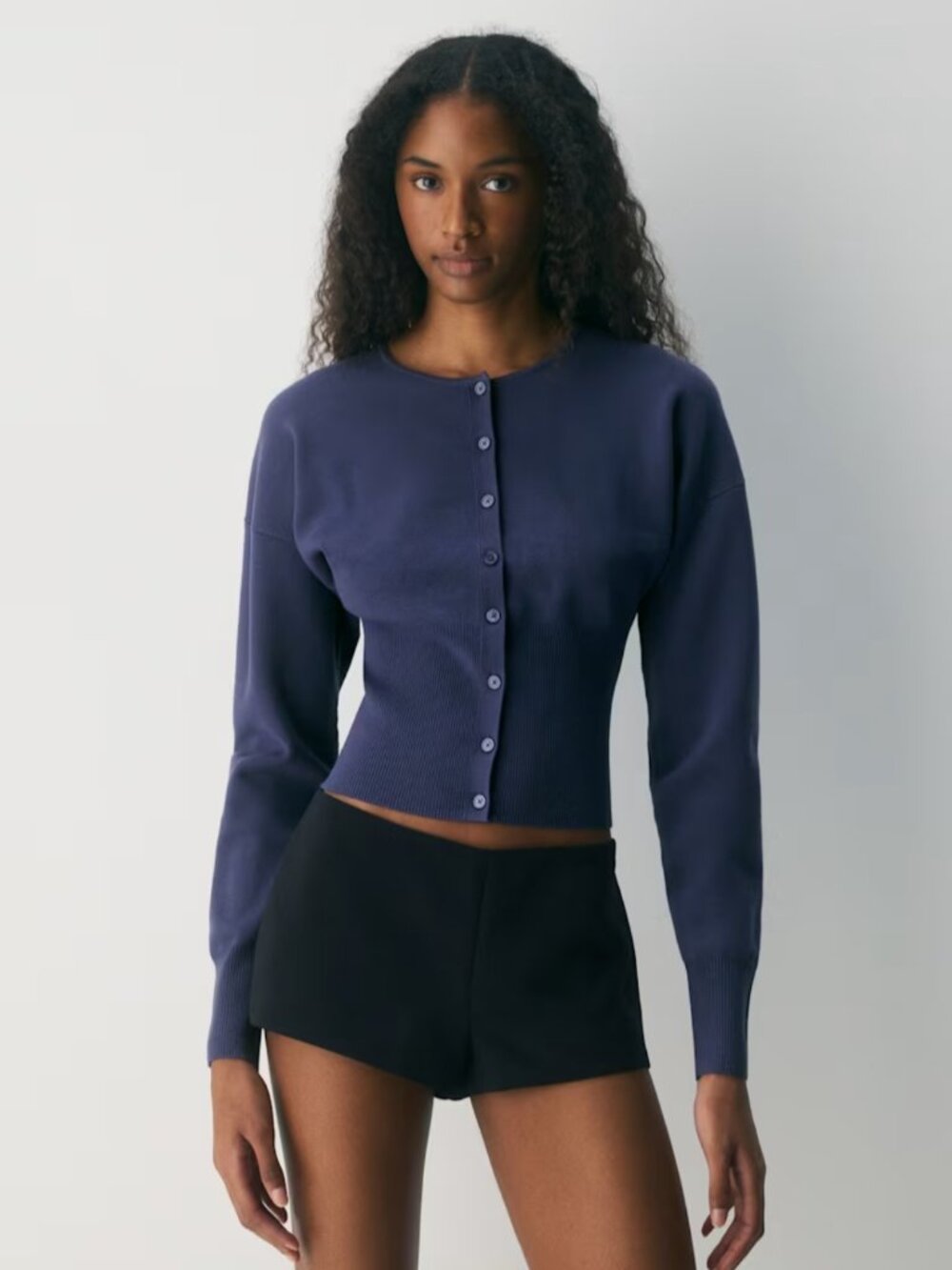 NWT Aritzia WILFRED Golightly Cardigan Harbour Navy XS